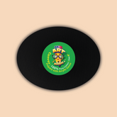 8-Inch Black Oval Canvas Board